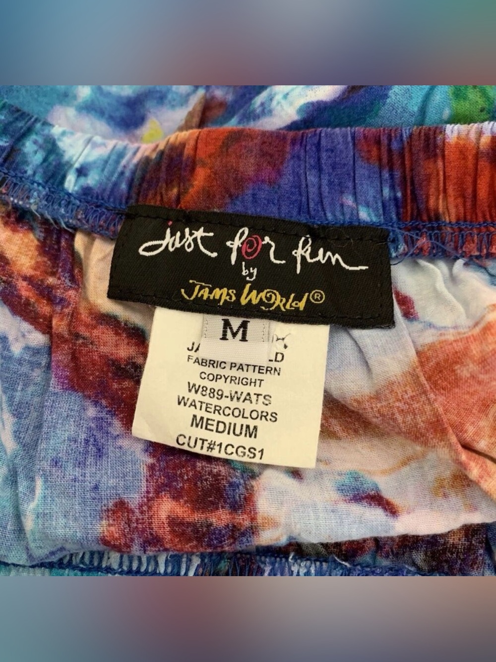 Vintage Jams World Womens Ruffled Flouncy Skirt Abstract Print Pockets Medium - Picture 3 of 8